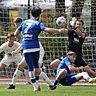 Gegen den FC Hertha 03 Zehlendorf stand Felix Güldner (r.) das einzige Mal in der Regionalliga zwischen den Pfosten.