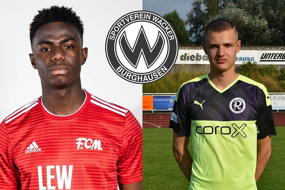 Fadhel Morou (li.) und Marius Herzig verstärken den SV Wacker Burghausen.