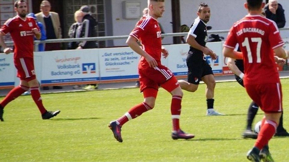 Mit der TSG Backnang auf dem besten Weg in Richtung Aufstiegsrelegation (von links): Stephan Fichter, Sebastian Gleißner und Athanasios Coutroumpas.  F: Werner Kurz