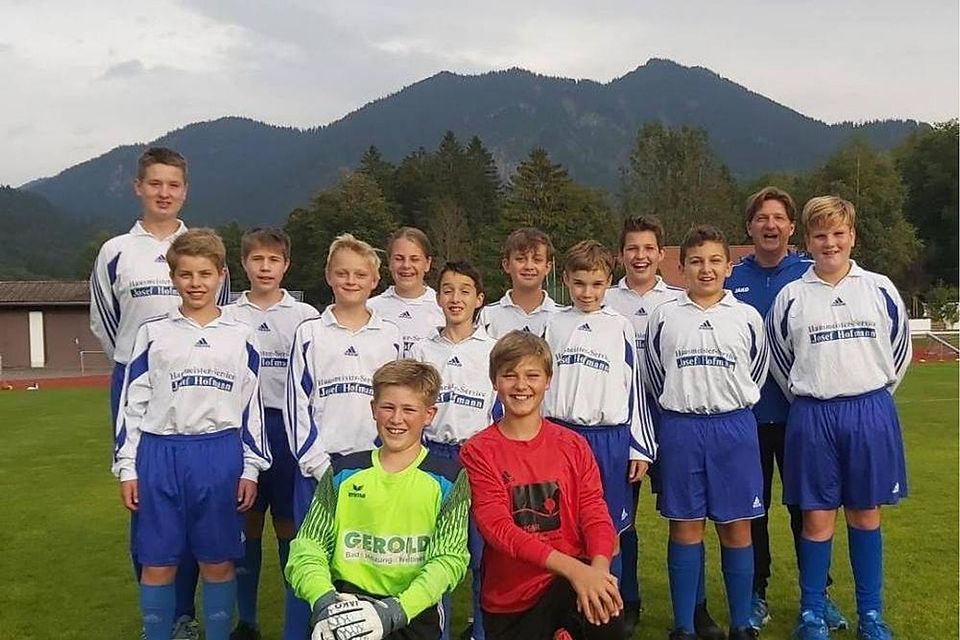 Erstmals gemeinsam auf dem Platz standen die Kicker der D2-Jugend der SG Rottach/Kreuth.
