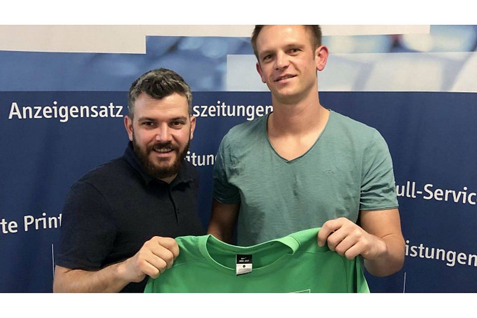 Spielausschuss Nicolas Braun und Neuzugang Robert Unrau (rechts). | Foto: Verein