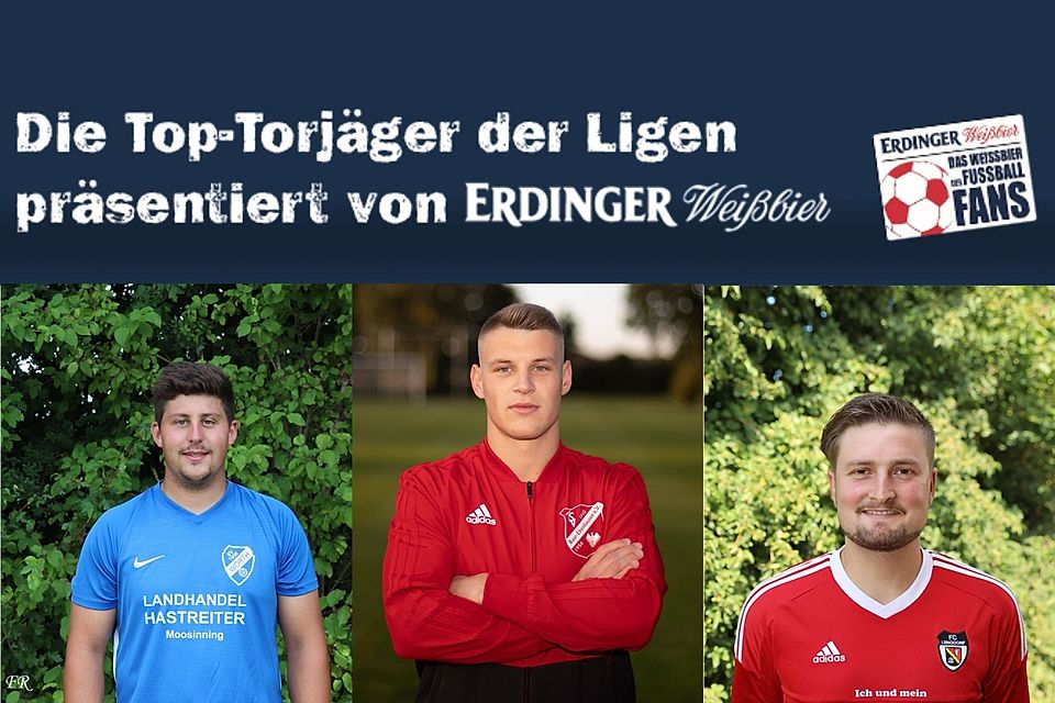 Florian Rupprecht (SV Wörth), Felix Olbrich (TSV Baar-Ebenhausen) und Martin Lechner (FC Lengdorf) sind die Toptorschützen der Kreisligen Donau/Isar.