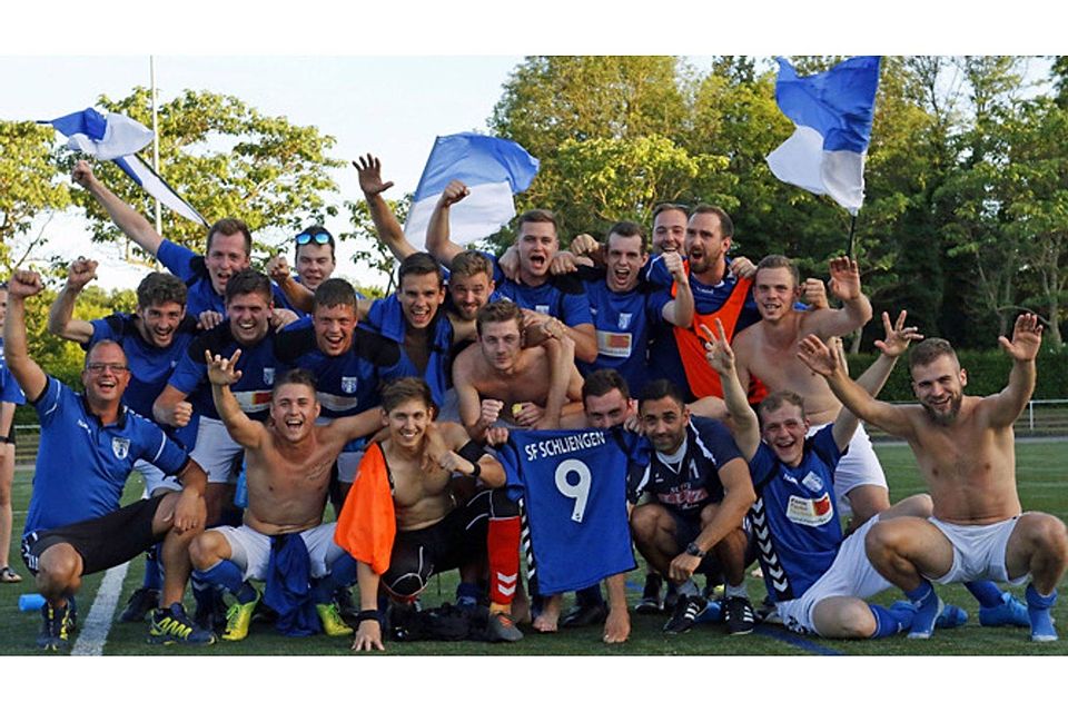 Meisterlich: Die Sportfreunde Schliengen haben am vorletzten Spieltag den Titel in der B-Staffel I perfekt gemacht.   | Foto: Matthias Konzok
