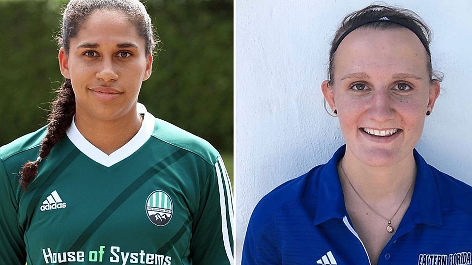 Zwei Torschützen des FC Oberau: Rebecca Schelling und Juna Suppan.