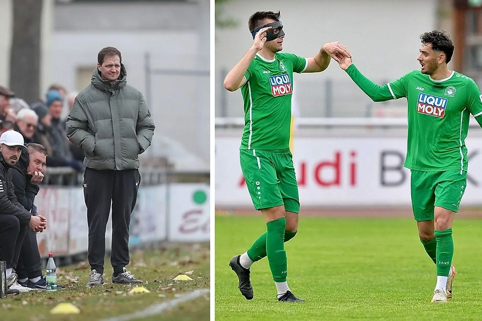 Im Fokus des 33. Spieltages: In seinem vorletzten Spiel als TSV-Trainer könnte Markus Köhler (links) den Karlburger Abstieg hinnehmen müssen. Eichstätt hingegen steht kurz davor, meisterlich zu jubeln.