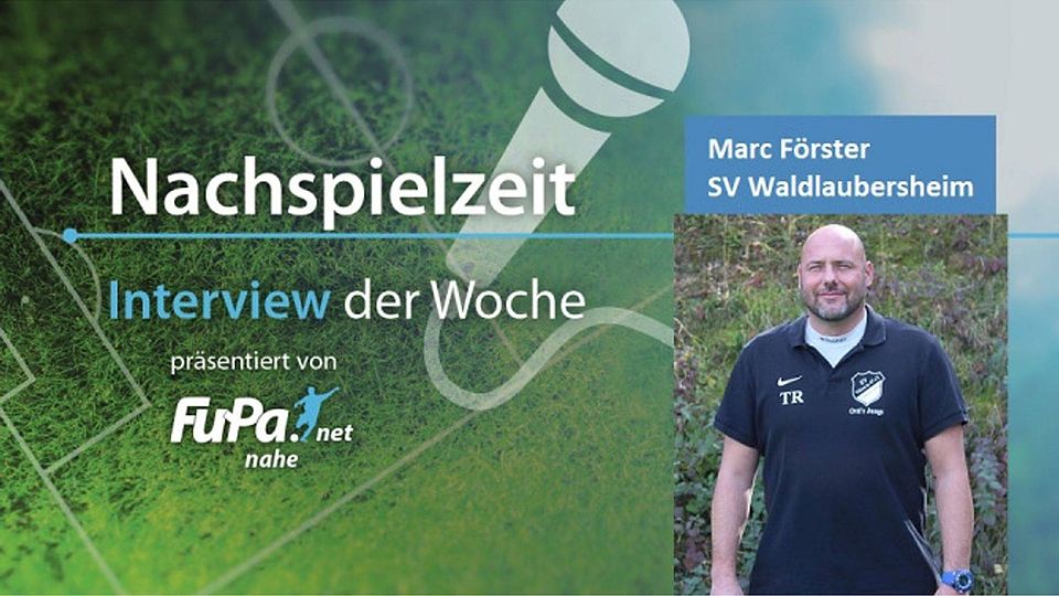 Heute zu Gast in unserem "Interview der Woche": Marc Förster, Trainer beim SV Waldlaubersheim, der nach der laufenden Saison den Weg in die Politik wagt.  F: Andre Müller; Ig0rZh – stock.adobe.jpg