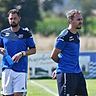 Während Fabian Hirmer (rechts) der SpVgg Schirmitz als Trainer erhalten bleibt, wird Markus Peetz (links) kürzertreten.