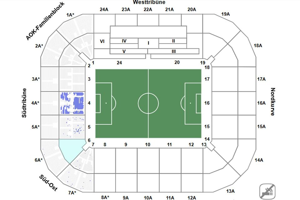 MSV-Fans kaufen den Borussia-Park leer.