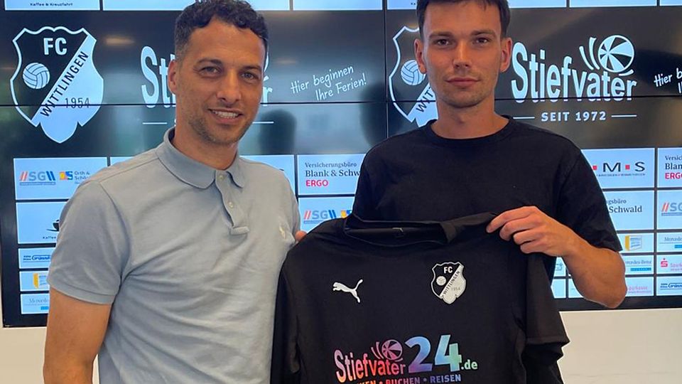 Imad Kassem-Saad (links), sportlicher Leiter des FC Wittlingen, und Neuzugang Cedric Heidenreich | Foto: Verein
