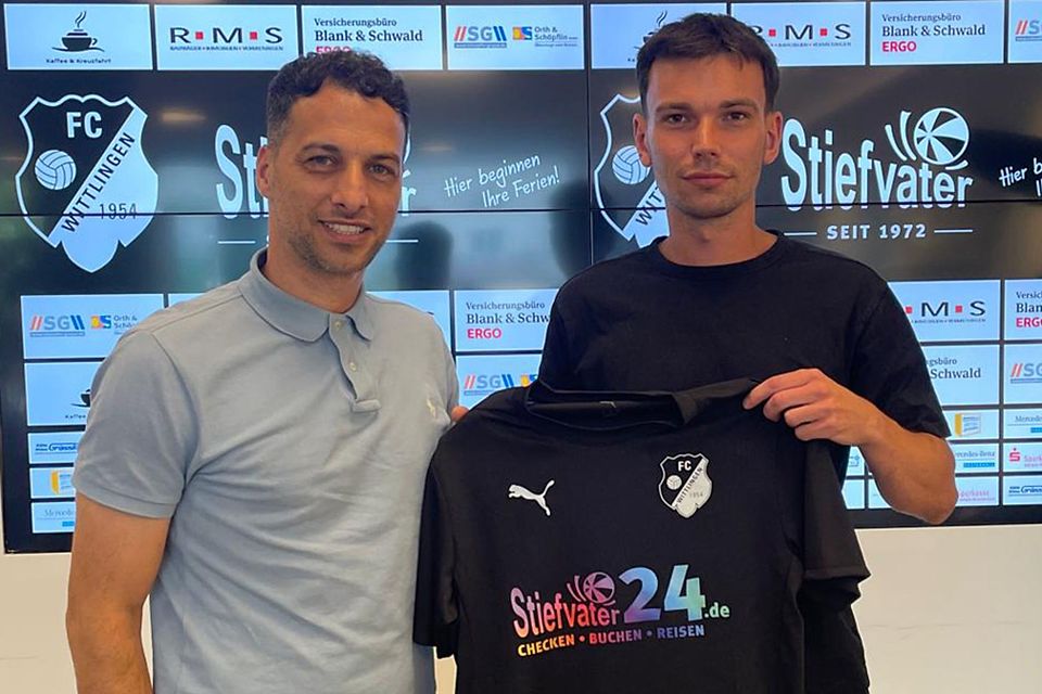 Imad Kassem-Saad (links), sportlicher Leiter des FC Wittlingen, und Neuzugang Cedric Heidenreich | Foto: Verein