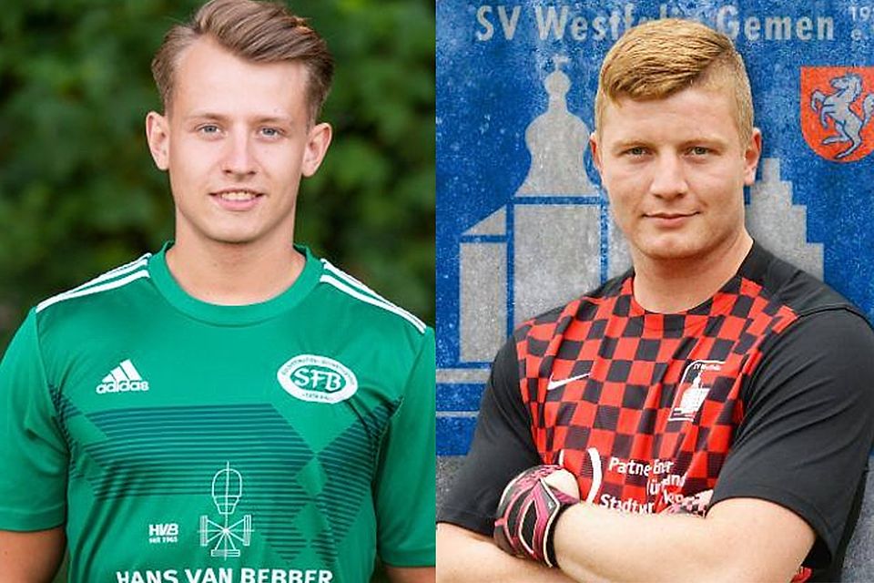 Justin Theelen (links) und Sven Schneider verstärken in der kommenden Saison Viktoria Goch.