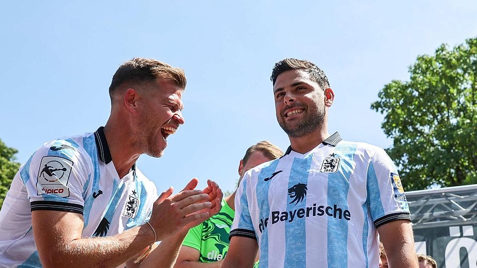 Erlebten einen Traumstart bei 1860 München: Florian Niederlechner (li.) und Kevin Volland.