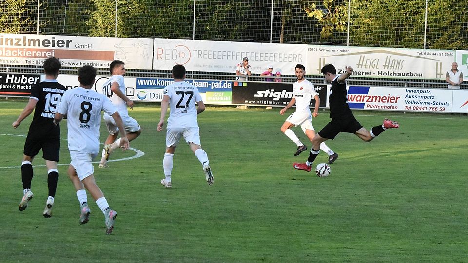 Schwabmünchens Robin Glöckle traf in Pfaffenhofen doppelt. 