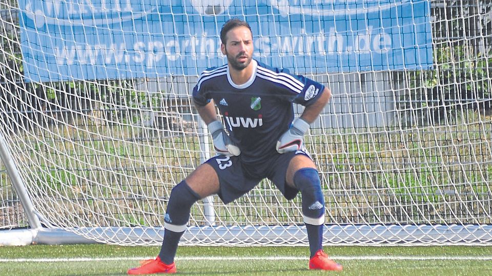 Die Alemannen konnten sich bei ihrem bärenstarken Rückhalt Pasquale Patria bedanken, dass sie in Speyer kein Gegentor kassierten. Der SVA-Keeper hielt seinen Kasten sauber. Foto: Norbert Jahn