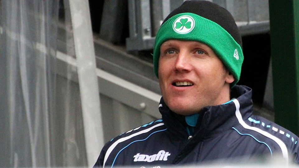 Ludwig Preis war auch am Samstag Tribünengast bei der Kleeblatt-U23. F: Gross