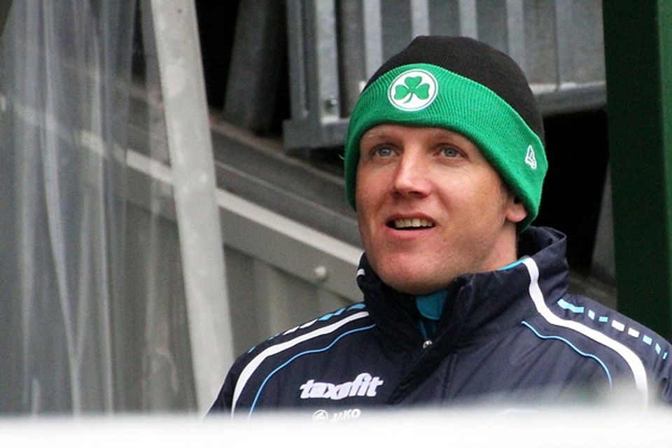 Ludwig Preis war auch am Samstag Tribünengast bei der Kleeblatt-U23. F: Gross