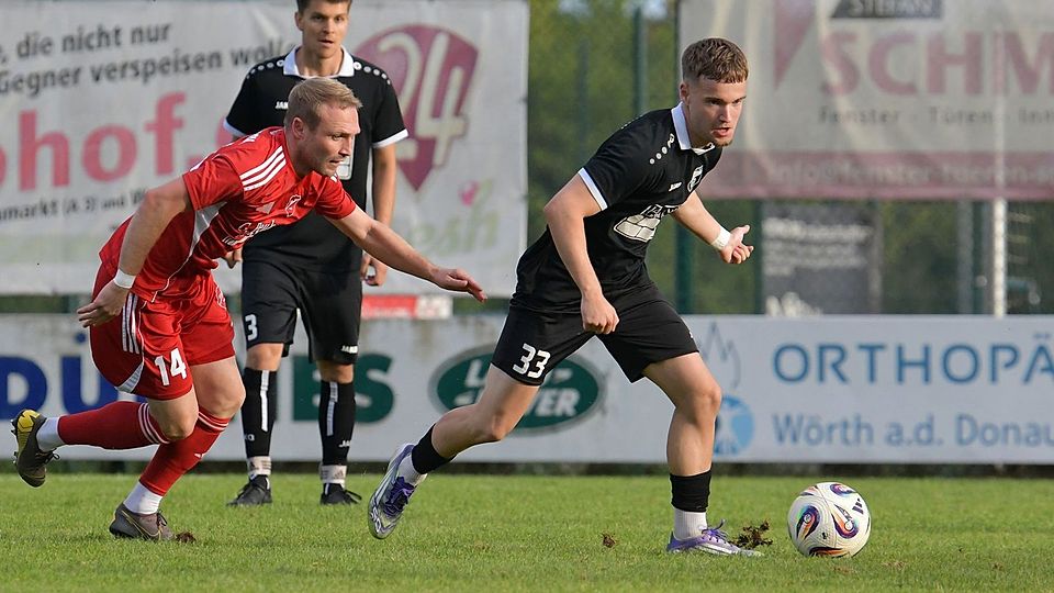 Haben Jonas Eigenstetter (am Ball) und der FC Tegernheim Lunte gerochen nach dem Achtungserfolg gegen Seebach? Jetzt geht es nach Passau.