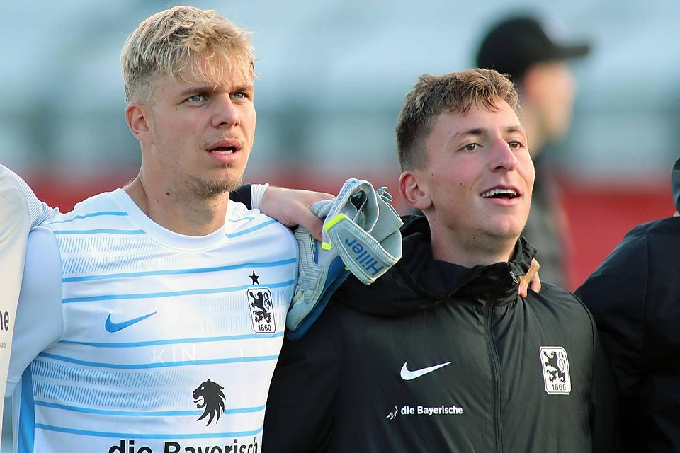 Löwen-Juwelen: Leandro Morgalla und Marius Wörl (r.), beide aktuelle U 19-Nationalspieler des DFB. F