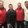 v.l.n.r. Sportlicher Leiter Hagen Becker, Trainer Martin Hauswald, Geschäftsführer Dominik Schneider und Co-Trainer Felix Müller. 