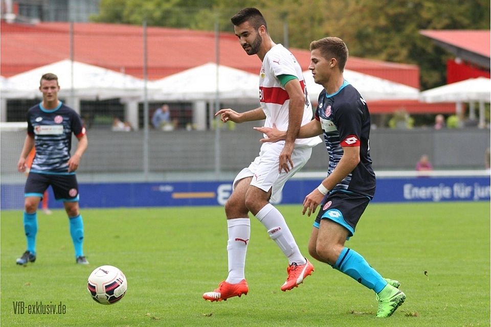 VfB-Kapitän Serkan Baloglu erzielte beim 1:1 gegen den 1. FSV Mainz 05 den einzigen Treffer für die Stuttgarter. F: Lommel