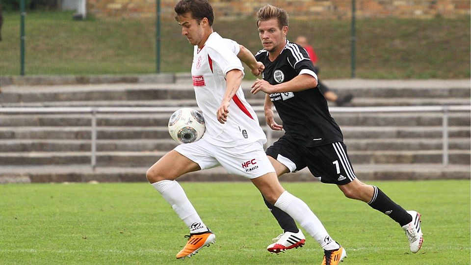 Robert Wagner - einer der Merseburger Neuzugänge - spielte 2013/14 für die U23 des HFC in der Oberliga. F: Rinke