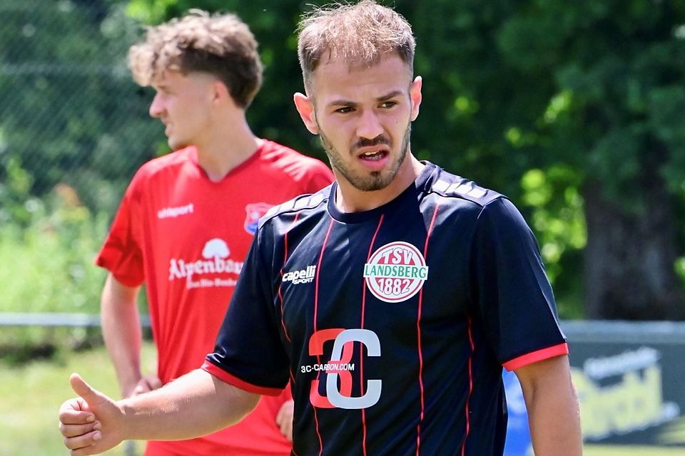 Jeton Abazi brauchte keine lange Anlaufzeit. Nach seiner Einwechslung gelangen dem Neuzugang drei Treffer für den TSV Landsberg.
