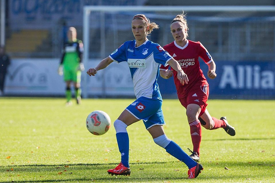 Leonie Pankratz beim 3:0-Sieg gegen Herforder SV.    Foto: Uwe Grün