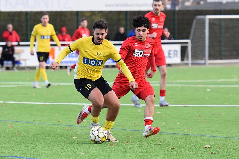 Engagiert, aber am Ende punktlos: Dennis Martens (l.) und der FC Kaunitz.