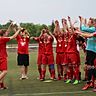 Nach den rot gekleideten Halberstädtern im Vorjahr sieht man beim JFV Sandersdorf/Thalheim erneut rot. Diesmal geht der Landestitel an Eintracht Salzwedel (FOTO: Holger Bär)