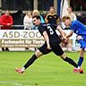 Auch dieser Schuss von Parsbergs Alex Guth findet nicht den Weg ins Tor: Der TVP und der BSC Regensburg trennten sich schiedlich-friedlich 0:0.