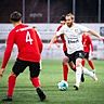 Nico Hammann (am Ball), bis Ende der Saison 2024/25 Leistungsträger des Hessenligisten SV Unter-Flockenbach, könnte sich bei seinem Jugendverein SG Wald-Michelbach verstärkt engagieren.	Foto: Sascha Lotz