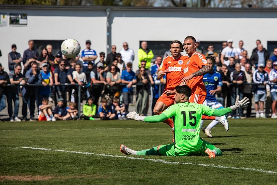 Der MSV Duisburg trifft gegen den 1. FC Düren.