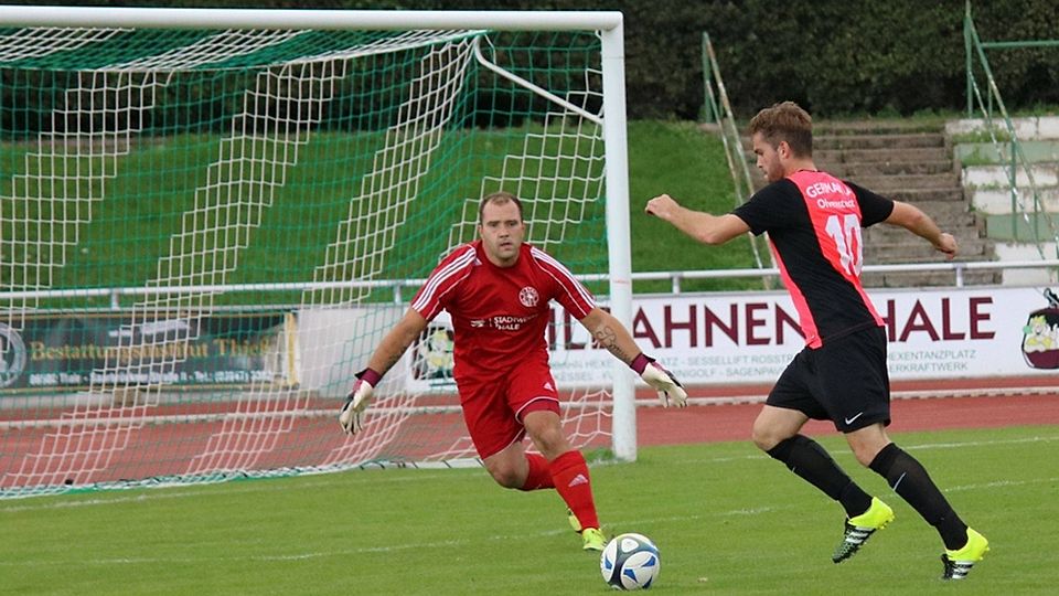 Andreas Bode von Germania Olvenstedt stürmt in die Elf des 7. Spieltags   F: Lonkowski