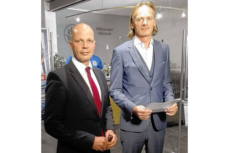 Die neue Hansa-Führung: Vorstandschef Dr. Chris Müller (l.) und der Vorsitzende des Aufsichtsrates, Dr. Jörg-Uwe Neumann