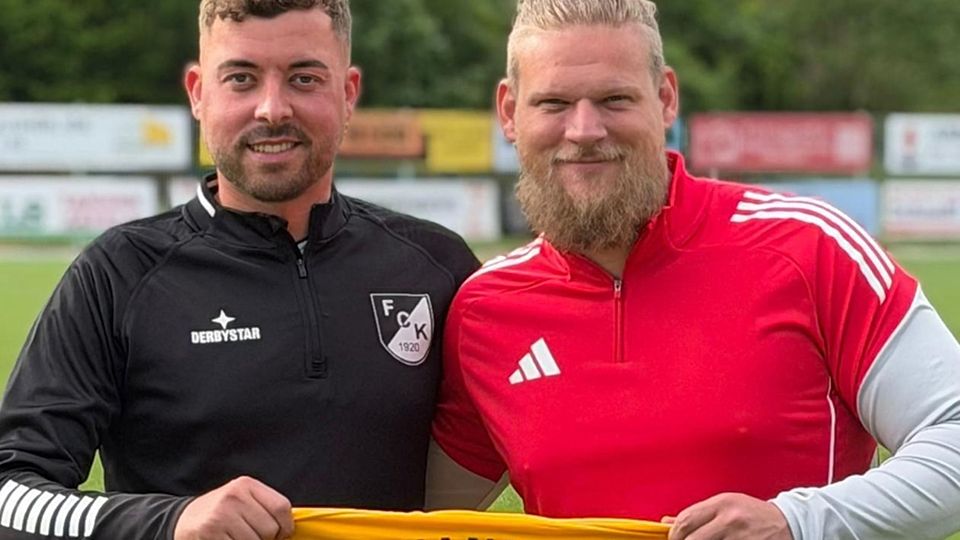 Luca Kern (links), Vorstand Sport beim FC Kandern, und Rückkehrer Felix Sahner | Foto: FC Kandern