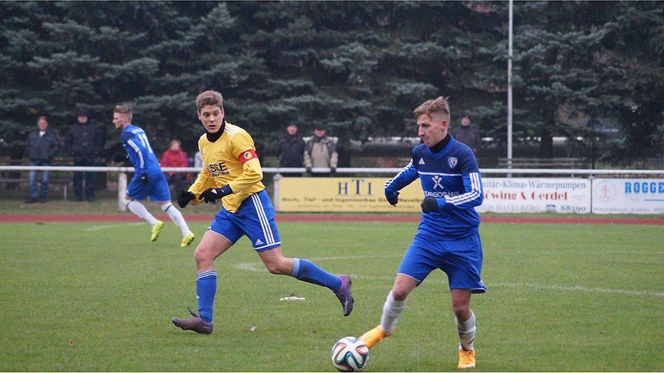Markus Bröker (rechts) verlässt den FSV in Richtung Neustadt/ Dosse    (F. Christian Müller)