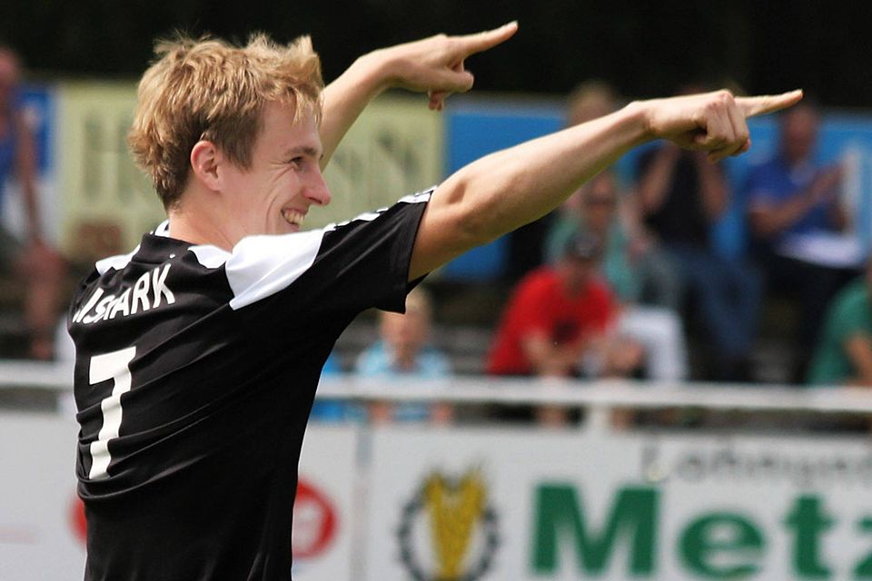 Torjäger Rämke erzielte drei Treffer zum Auftakt gegen Tangermünde    F: Ralf Motejat
