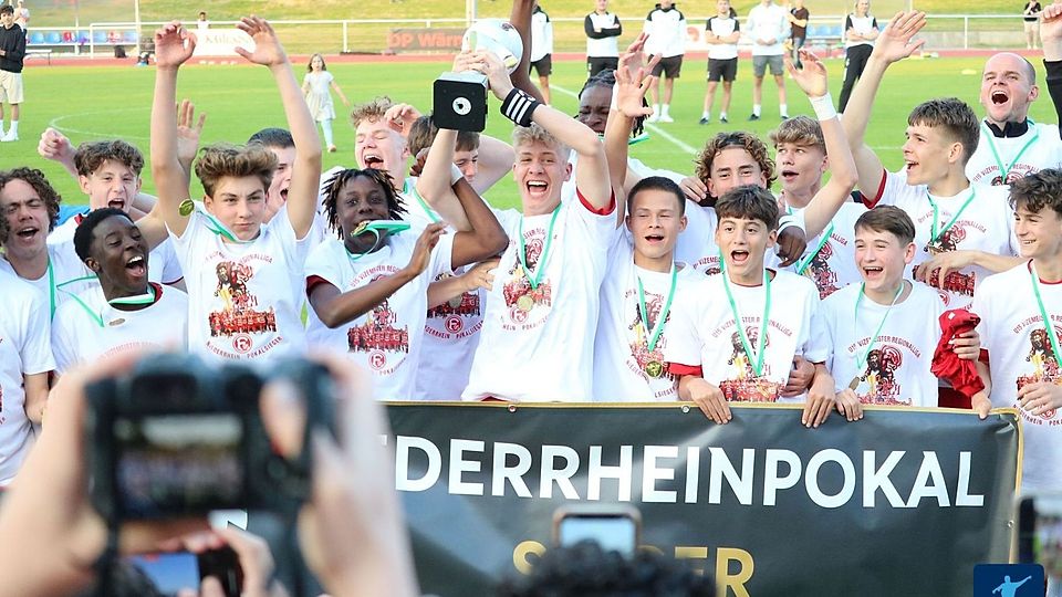 Fortuna Düsseldorf gewinnt den U15-Niederrheinpokal.