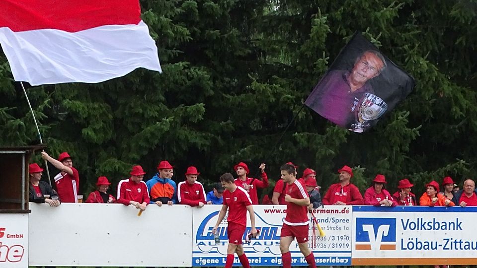 Die Gebelziger Anhänger hatten diesmal nicht viel zu bejubeln, wie hier beim Pokalfinale 2021.