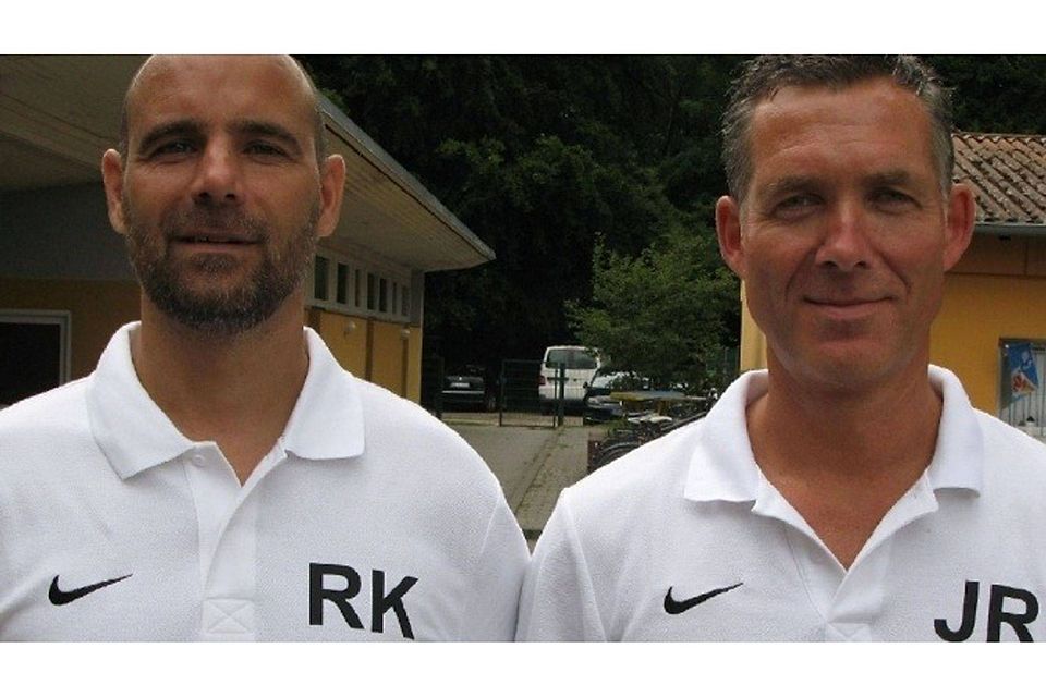 Verantwortlich für Germanias Erste: Chefcoach René Kanow (links) und Co-Trainer Jens Rocho  ©MOZ/Roland Hanke