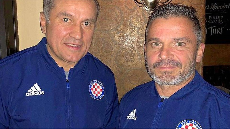 Ivica Batinic (li.) und Thomas Tech übernehmen den Kreisligisten KSD Hajduk Nürnberg. F.:Rebel