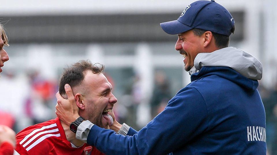 Haching-Connection: Patrick Hobsch mit Sandro Wagner, dem neuen Co-Trainer der DFB-Auswahl.