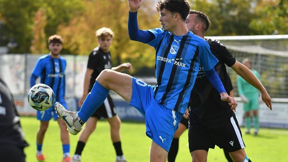 Bruder des Trainers und Torgarant beim SV Rust: Santino Grösser. Auch gegen Sulz traf der 20-Jährige zweimal. 