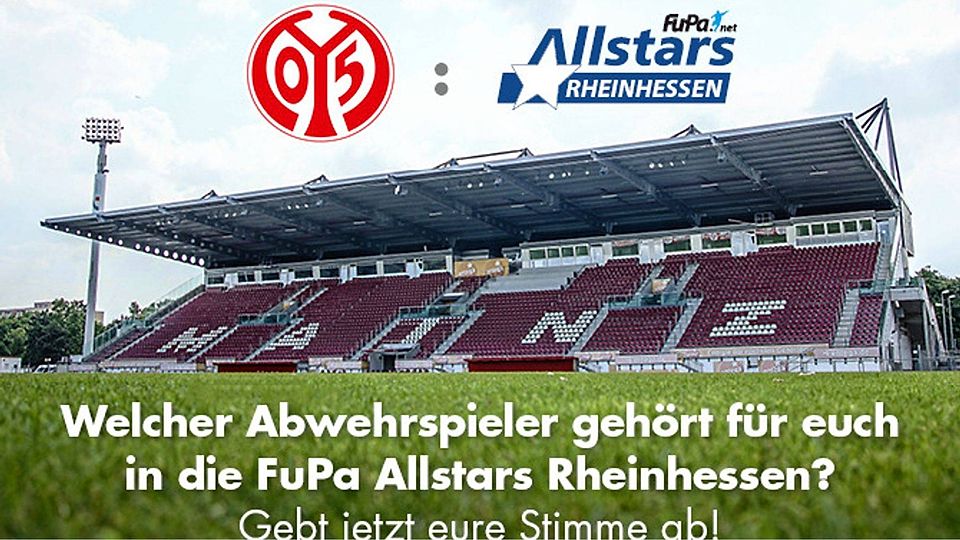 Votet für den Kader der FuPa AllStars Rheinhessen. Wer soll den Mainzer Stürmern das Toreschießen erschweren? Foto: 1. FSV Mainz 05