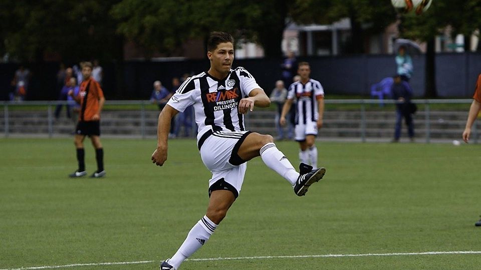Mickael Pernet vom VfB Dillingen hat in dieser Saison bereits 13-mal getroffen. Foto: Heiko Britz
