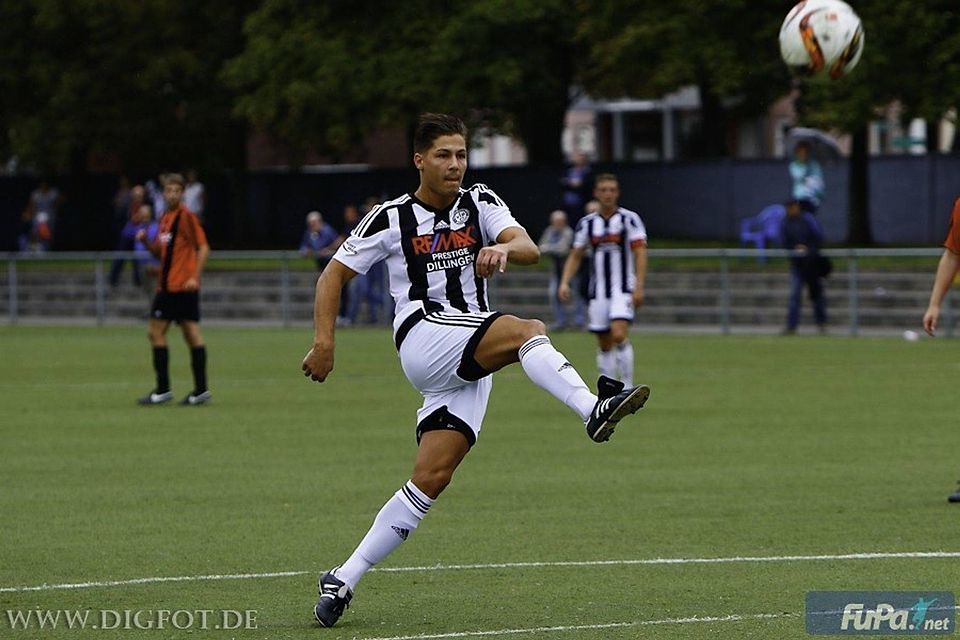 Mickael Pernet vom VfB Dillingen hat in dieser Saison bereits 13-mal getroffen. Foto: Heiko Britz