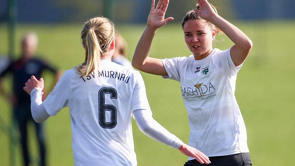 Annika Doppler (vorne) und Franziska Fischer erzielten drei Treffer des TSV Murnau.