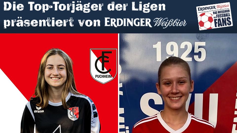 Alina Sertel (li.) und Viktoria WInter sind die besten Torschützinnen der Bezirksliga 02 Oberbayern