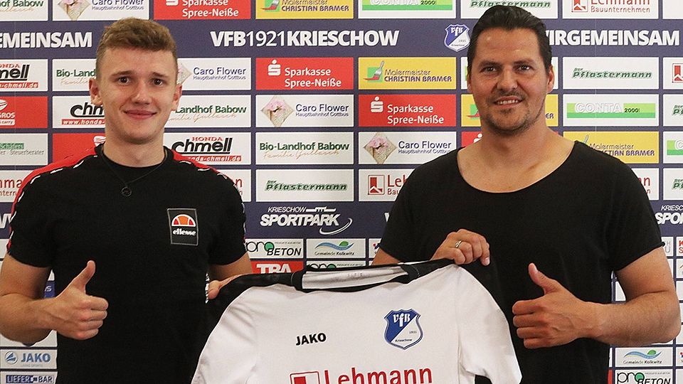 Ben Twarroschk wird nach seiner Rückkehr aus Australien das Trikot des VfB Krieschow in der Oberliga tragen.