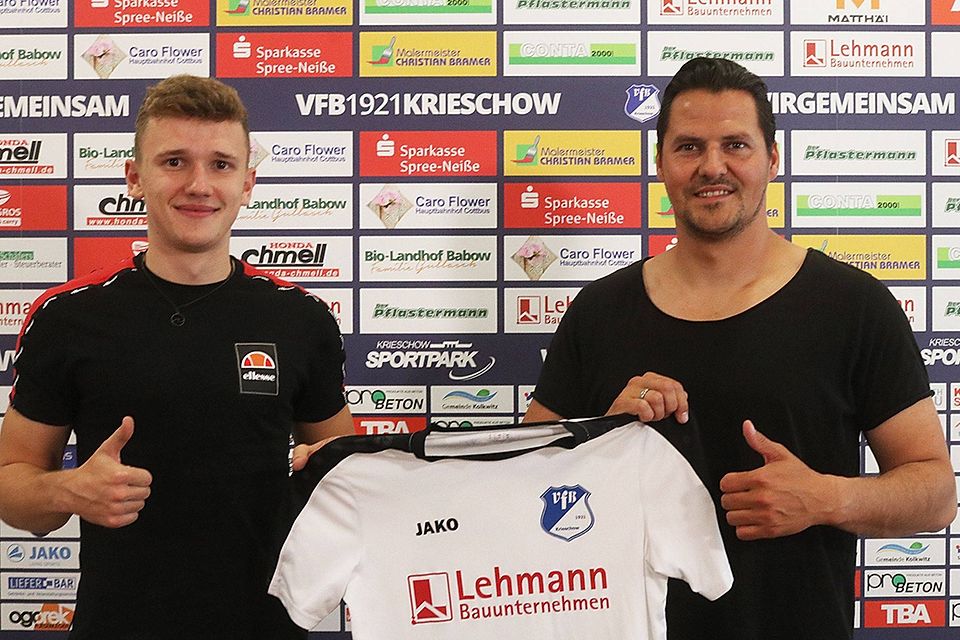 Ben Twarroschk wird nach seiner Rückkehr aus Australien das Trikot des VfB Krieschow in der Oberliga tragen.